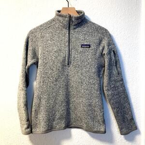 Patagonia Better Sweater quarter zip heather gray women's small